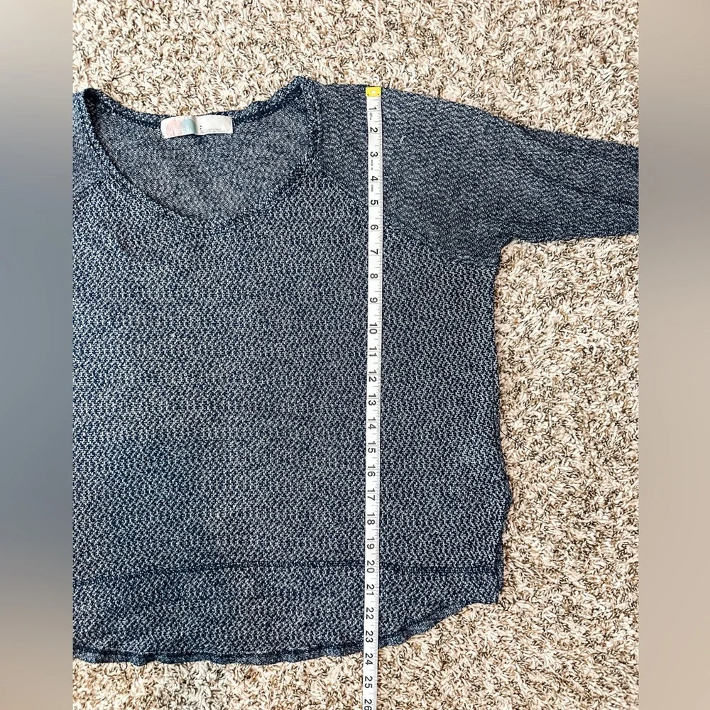 FREE PEOPLE Beach Women's Blue Long Sleeve Knit Sweater Top - Small